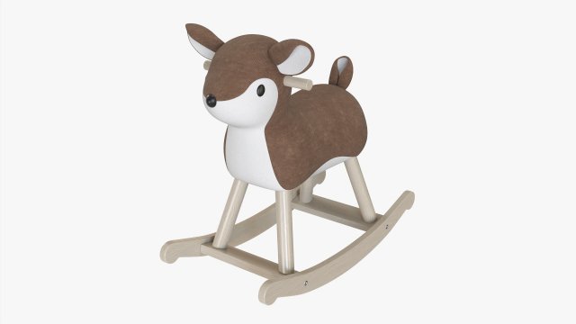 Rocking Deer Ride-On Modello 3D .c4d .max .obj .3ds .fbx .stl .blend 