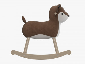 Rocking Deer Ride-On Modello 3D