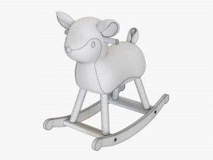 Rocking Deer Ride-On Modello 3D