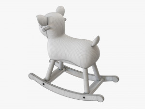 Rocking Deer Ride-On Modello 3D
