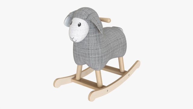 Rocking Lamb Ride-On Model 3D .c4d .max .obj .3ds .fbx .stl .blend 