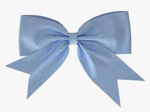 Tecido de decora&ccedil;&atilde;o de fita pequena azul Modelo 3D