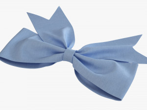 Small Ribbon Decoration Fabric Blue 3D Модель