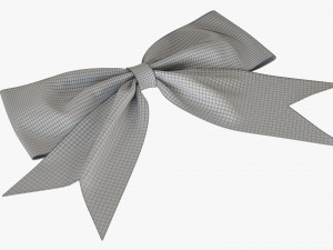 Small Ribbon Decoration Fabric Blue 3D Модель
