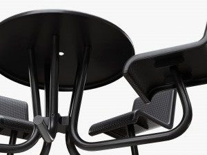 Umbrella Table With Chairs 3Dモデル