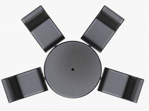 Umbrella Table With Chairs 3Dモデル