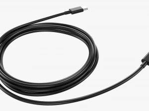 Cavo USB C bifacciale Nero Modello 3D