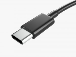 USB C Cable Double sided Black Modelo 3D