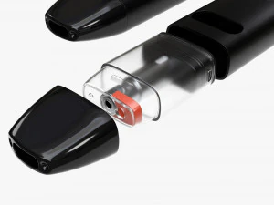 Uwell Caliburn A2 Vape Device Pod Syst&egrave;me Noir Modèle 3D