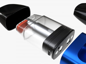 Uwell Caliburn A2 Vape Device Pod System Blue Modelo 3D