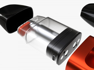 Uwell Caliburn A2 Vape Device Pod System Orange Modèle 3D
