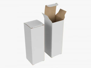 Scatola per bottiglie di liquido Vape aperta chiusa Modello 3D