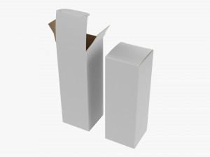 Vape Liquid Bottle Box Open Closed 3D Model
