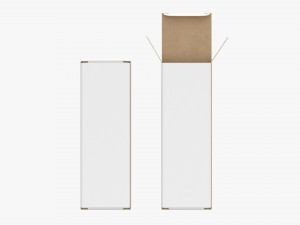 Vape Liquid Bottle Box Open Closed 3D Model