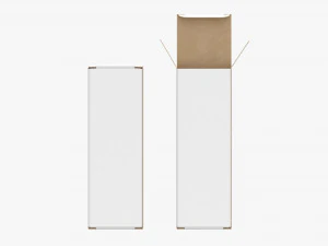 Vape Liquid Bottle Box Open Closed 3D Model