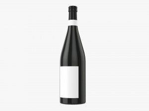 Wine Bottle 1l Mockup 18 Modello 3D