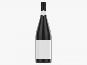 Wine Bottle 1l Mockup 18 Modello 3D