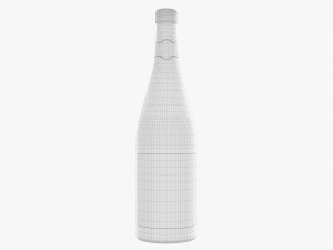 Wine Bottle 1l Mockup 18 Modello 3D