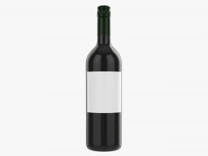 Botol Anggur 1l Mockup 19 Model 3D