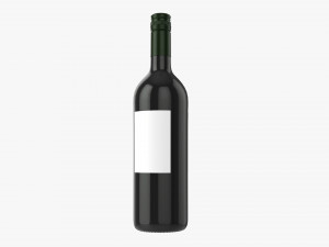 Wine Bottle 1l Mockup 19 3D 모델