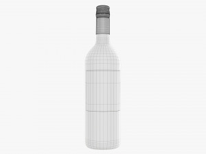 Wine Bottle 1l Mockup 19 3D 모델