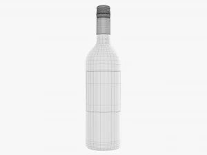 Wine Bottle 1l Mockup 19 3D Model