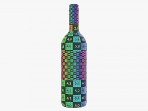 Wine Bottle 1l Mockup 19 3D 모델