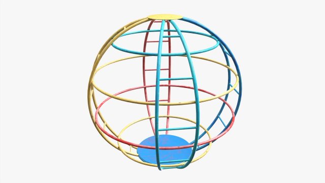 Climbing Sphere 02 Model 3D .c4d .max .obj .3ds .fbx .stl .blend 
