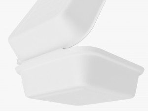 Compostable Take-Away Container Open Modelo 3D