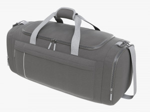 Duffel Travel Sport Bag Dark Gray 3D 모델