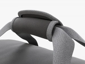Duffel Travel Sport Bag Dark Gray 3D Model