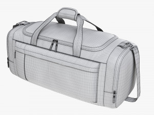 Duffel Travel Sport Bag Dark Gray 3D 모델