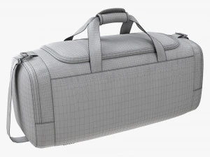 Duffel Travel Sport Bag Dark Gray 3D Model