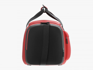 Duffel Travel Sport Bag Red Black Modèle 3D
