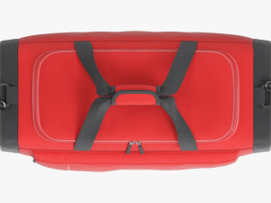Duffel Travel Sport Bag Red Black Modèle 3D