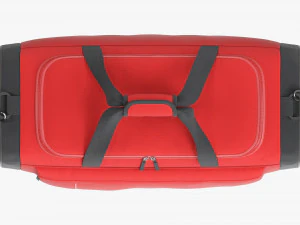 Bolsa esportiva de viagem Duffel vermelho preto Modelo 3D