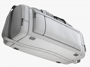 Bolsa esportiva de viagem Duffel vermelho preto Modelo 3D