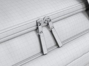 Bolsa esportiva de viagem Duffel vermelho preto Modelo 3D