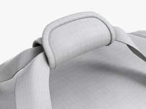 Bolsa esportiva de viagem Duffel vermelho preto Modelo 3D