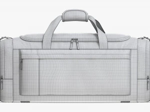 Bolsa esportiva de viagem Duffel vermelho preto Modelo 3D