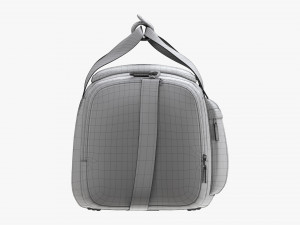 Duffel Travel Sport Bag Red Black Modèle 3D