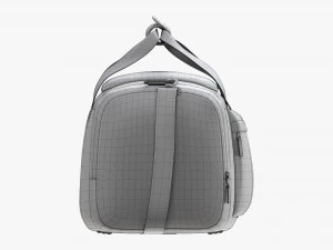 Bolsa esportiva de viagem Duffel vermelho preto Modelo 3D