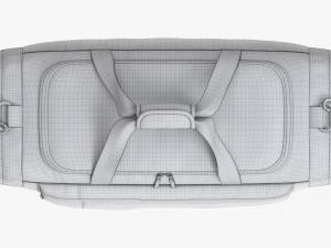 Duffel Travel Sport Bag Red Black Modèle 3D