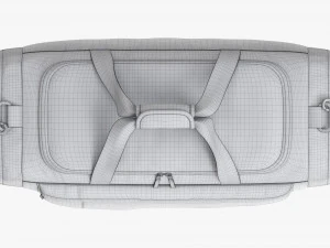 Bolsa esportiva de viagem Duffel vermelho preto Modelo 3D