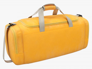 Duffel Travel Sport Bag Yellow 3Dモデル