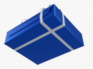 Gift Box With Ribbon 02 3D Model