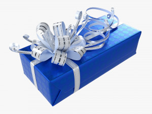 Gift Box With Ribbon 03 3D मॉडल