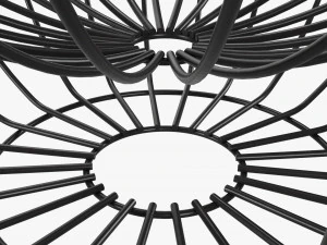 Iron Suspended Wire Basket 3D Model