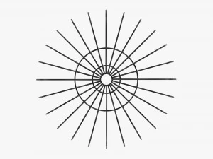 Iron Suspended Wire Basket 3D Model
