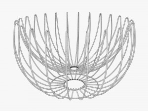 Iron Suspended Wire Basket 3D 模型
